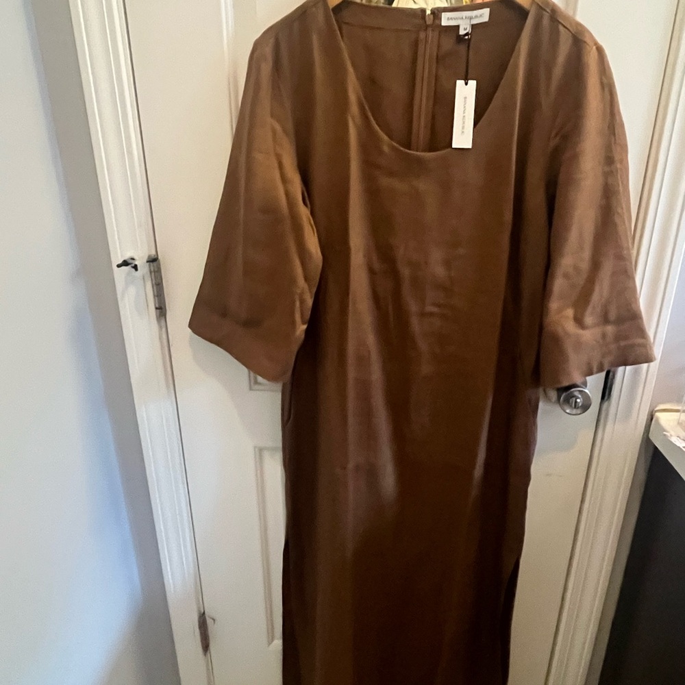 Banana Republic Brown Scoop-Neck Maxi Dress - Picture 2 of 4